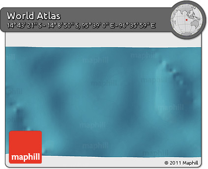 Satellite 3D Map of the Area around 14° 26' 6" S, 96° 7' 30" E