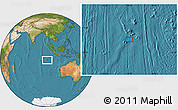 Satellite Location Map of the area around 14° 26' 6" S, 96° 7' 30" E