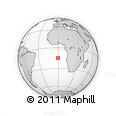 Outline Map of the Area around 14° 56' 57" S, 0° 46' 30" W, rectangular outline