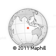 Outline Map of the Area around 14° 56' 57" S, 100° 22' 30" E, rectangular outline