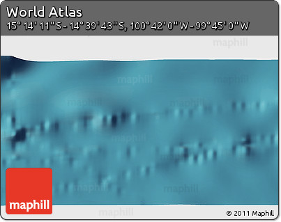 Satellite 3D Map of the Area around 14° 56' 57" S, 100° 13' 29" W