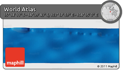 Physical Panoramic Map of the Area around 14° 56' 57" S, 103° 46' 30" E