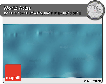 Satellite 3D Map of the Area around 14° 56' 57" S, 104° 37' 30" E