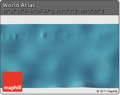Satellite 3D Map of the Area around 14° 56' 57" S, 104° 37' 30" E