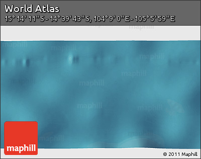 Satellite 3D Map of the Area around 14° 56' 57" S, 104° 37' 30" E