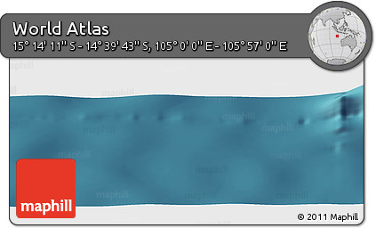 Satellite Panoramic Map of the Area around 14° 56' 57" S, 105° 28' 29" E