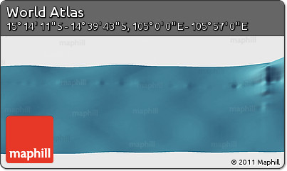 Satellite Panoramic Map of the Area around 14° 56' 57" S, 105° 28' 29" E