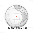 Outline Map of the Area around 14° 56' 57" S, 107° 1' 30" W, rectangular outline
