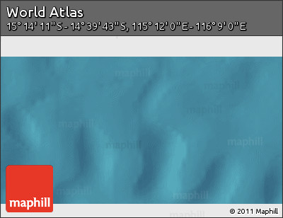 Satellite 3D Map of the Area around 14° 56' 57" S, 115° 40' 30" E