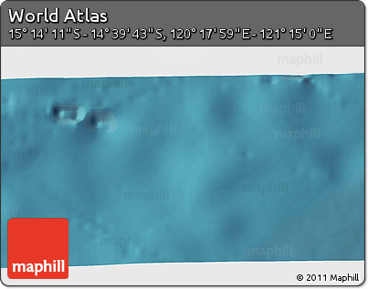 Satellite 3D Map of the Area around 14° 56' 57" S, 120° 46' 30" E