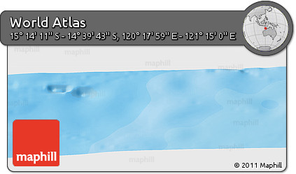 Political Panoramic Map of the Area around 14° 56' 57" S, 120° 46' 30" E