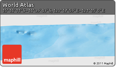 Political Panoramic Map of the Area around 14° 56' 57" S, 120° 46' 30" E