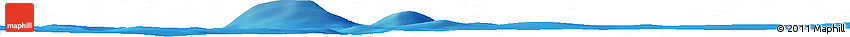Shaded Relief Horizon Map of the Area around 14° 56' 57" S, 128° 16' 30" W