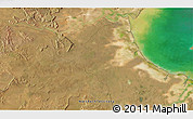 Satellite 3D Map of the area around 14° 56' 57" S, 135° 13' 29" E