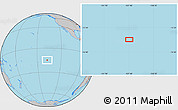 Gray Location Map of the area around 14° 56' 57" S, 137° 37' 30" W