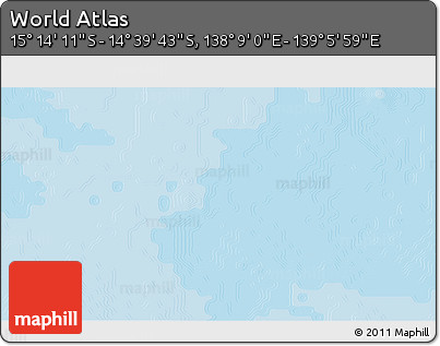 Political 3D Map of the Area around 14° 56' 57" S, 138° 37' 30" E