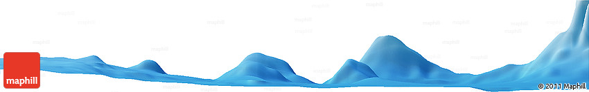 Shaded Relief Horizon Map of the Area around 14° 56' 57" S, 139° 19' 29" W