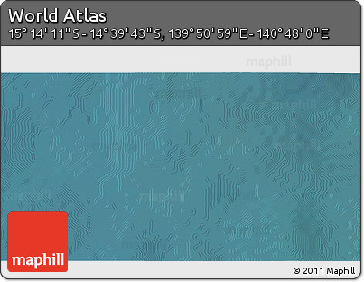 Satellite 3D Map of the Area around 14° 56' 57" S, 140° 19' 29" E