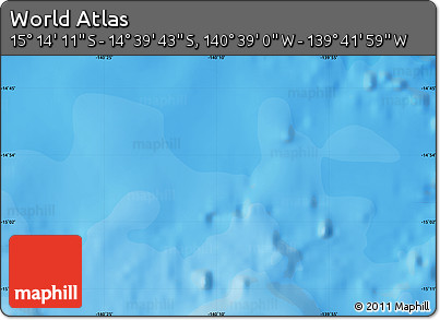 Political Map of the Area around 14° 56' 57" S, 140° 10' 30" W