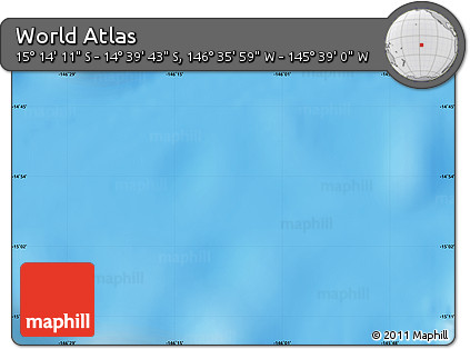 Physical Map of the Area around 14° 56' 57" S, 146° 7' 30" W