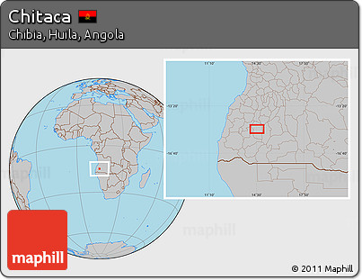 Gray Location Map of Chitaca