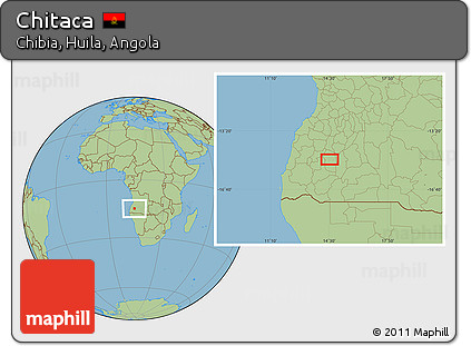 Savanna Style Location Map of Chitaca