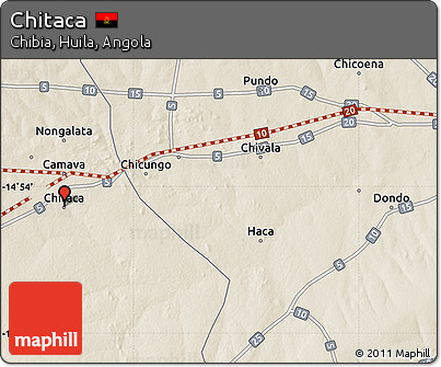 Shaded Relief Map of Chitaca