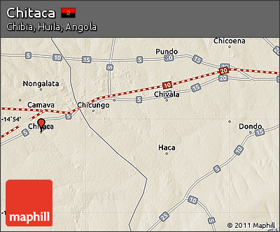 Shaded Relief Map of Chitaca