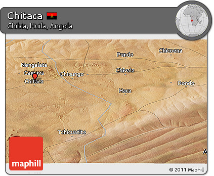 Satellite Panoramic Map of Chitaca