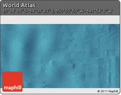 Satellite 3D Map of the Area around 14° 56' 57" S, 150° 22' 30" W
