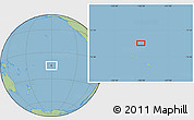 Savanna Style Location Map of the area around 14° 56' 57" S, 150° 22' 30" W