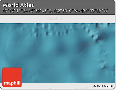 Satellite 3D Map of the Area around 14° 56' 57" S, 152° 4' 29" W