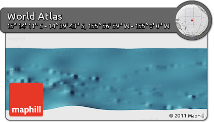 Satellite Panoramic Map of the Area around 14° 56' 57" S, 155° 28' 29" W