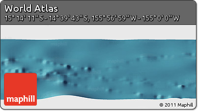 Satellite Panoramic Map of the Area around 14° 56' 57" S, 155° 28' 29" W