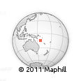 Outline Map of the Area around 14° 56' 57" S, 156° 28' 29" E, rectangular outline