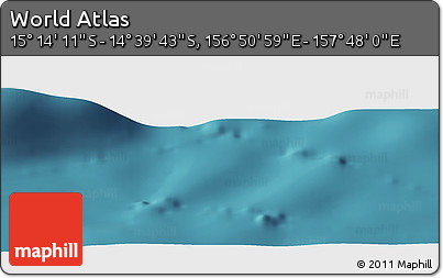 Satellite Panoramic Map of the Area around 14° 56' 57" S, 157° 19' 29" E