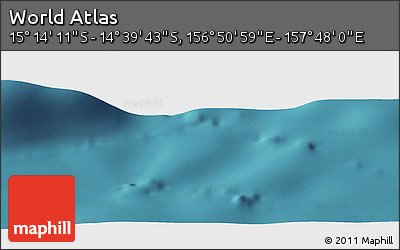 Satellite Panoramic Map of the Area around 14° 56' 57" S, 157° 19' 29" E