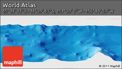 Political Panoramic Map of the Area around 14° 56' 57" S, 157° 10' 30" W