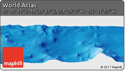 Political Panoramic Map of the Area around 14° 56' 57" S, 157° 10' 30" W