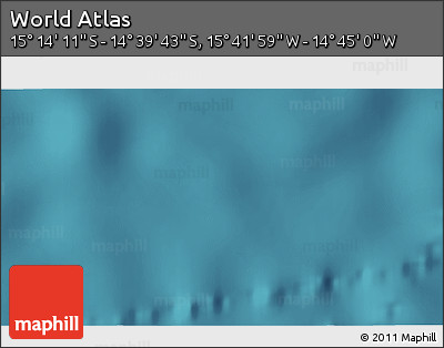 Satellite 3D Map of the Area around 14° 56' 57" S, 15° 13' 29" W