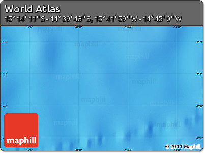 Physical Map of the Area around 14° 56' 57" S, 15° 13' 29" W