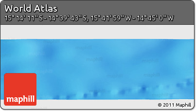Physical Panoramic Map of the Area around 14° 56' 57" S, 15° 13' 29" W