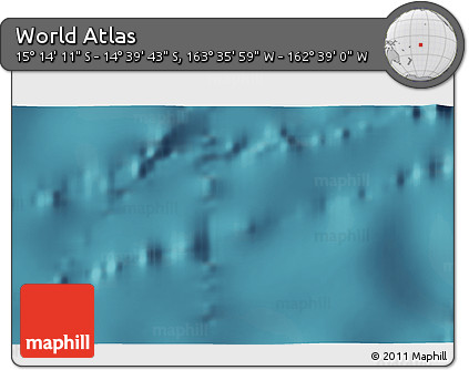 Satellite 3D Map of the Area around 14° 56' 57" S, 163° 7' 30" W