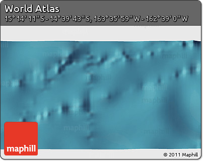 Satellite 3D Map of the Area around 14° 56' 57" S, 163° 7' 30" W