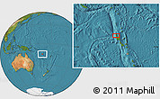 Satellite Location Map of the area around 14° 56' 57" S, 166° 40' 30" E