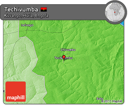 Political 3D Map of Techivumba