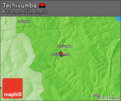 Political 3D Map of Techivumba
