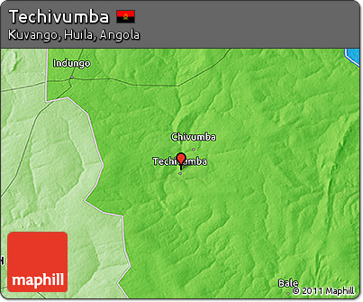 Political 3D Map of Techivumba