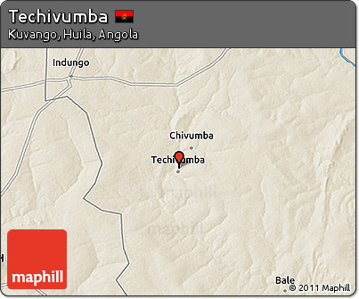 Shaded Relief 3D Map of Techivumba