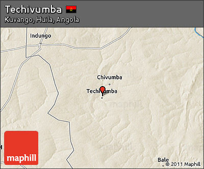 Shaded Relief 3D Map of Techivumba